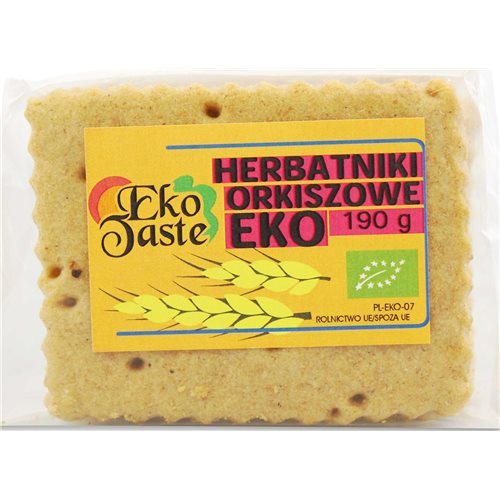 HERBATNIKI WEGAŃSKIE ORKISZOWE BIO - 190g [Eko Taste]
